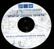 EMD SD-40-2 Locomotive Service Manual PDF Pages on DVD