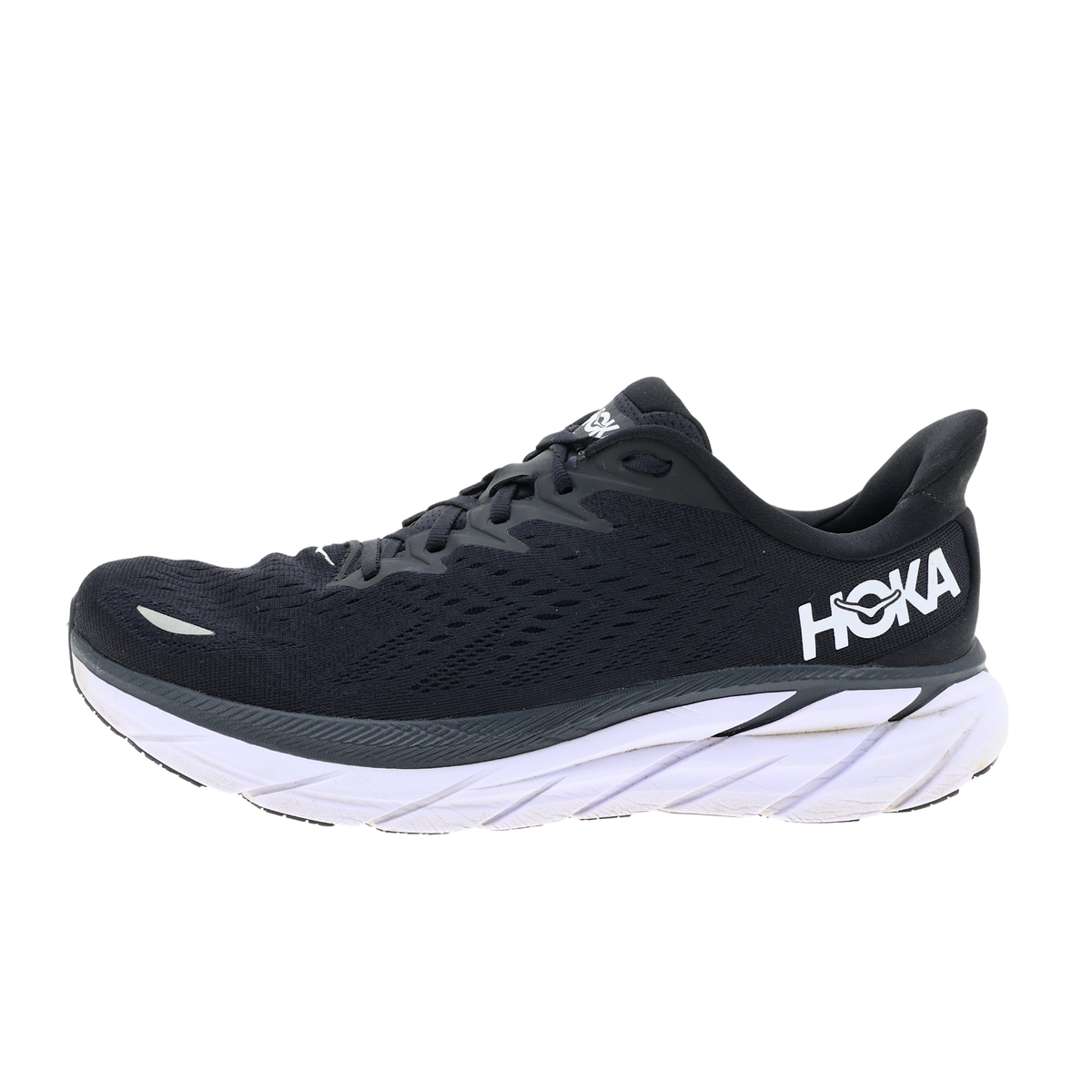 HOKA Z3228 Clifton 8 Women's Black Running Shoe Sneakers Size 11B