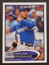 2012 Topps #US6 Carlos Gonzalez ROCKIES Home Run Derby baseball card NM/MT