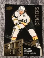 2018-19 UD Series 1 Shooting Stars Centers Black #SSC-3 William Karlsson