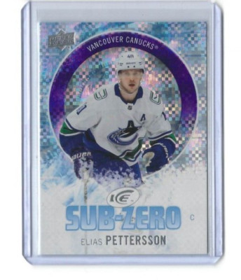 2023-24 Upper Deck Ice Elias Pettersson Sub-Zero SP Insert SZ-10