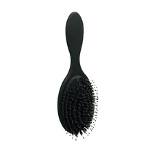 8.5" Everyday Black Paddle Hair Brush, Boar/Nylon Bristles - Closeout