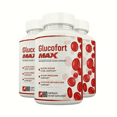 3-Pack Glucofort Max - Glucofort Pills For Blood Sugar Support - 180 Capsules