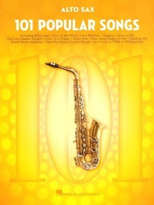 101 Popular Songs Alto Sax Saxophone Klassische Pop Songs Noten für Altsaxophon