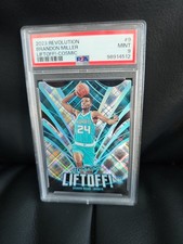 2023 PANINI REVOLUTION LIFTOFF BRANDON MILLER COSMIC Match /99  PSA 9  Die Cut 