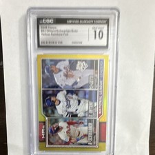 Topps 2026 Series 1 Home Run Leaders Yellow Rainbow Foil /399 #84 CGC 10