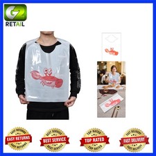 Adult Disposable Crab Bibs - Thick  Funny 16-Piece Set for Seafood Enjoyment