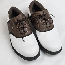 FootJoy FJ Originals Saddle Golf Shoes 45330 Men's Size 10 1/2 W Brown/ White