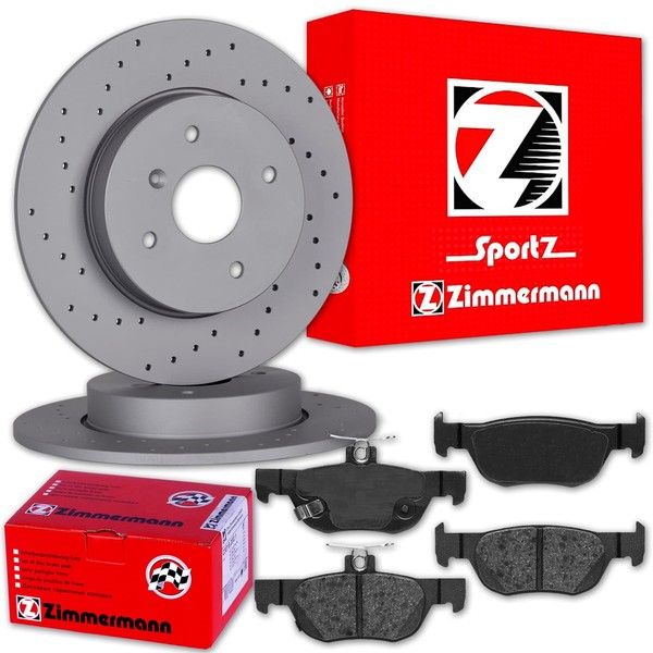 Zimmermann Sport Bremsscheiben + BelÄGe Hinten FüR Mazda CX-30 DM + MX-30 DR-image