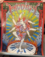 Emek 1998 The Prodigy Concert Poster State Theatre, Detroit, MI 24" x 34"