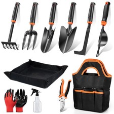 Garden Tools Set, 11 Pcs Gardening Supplies Hand Tool Kit