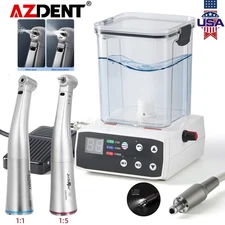 Dental Brushless LED Electric Motor with Water Tank/1:5/1:1 LED Handpiece USA