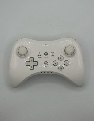 Wireless Pro Gamepad Controller White Ergonomic for Nintendo Wii U Console