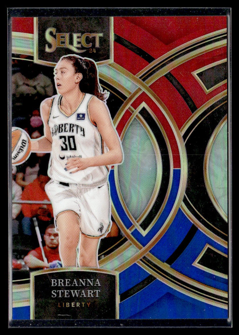 2024 Panini Select WNBA #185 Breanna Stewart Prizms Red and Blue #/399