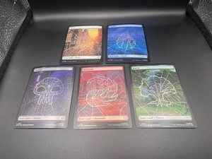 MTG | Mixed full art lands | 5 (1 of each color)