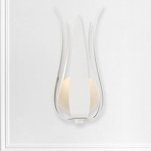 Crystorama Broche 14" High Matte White Wall Sconce - Picture 4 of 8