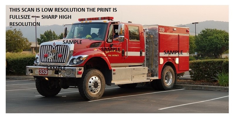 Fire Apparatus Photo CA San Ramon California Hi Tech 4x4 brush truck Texas horns