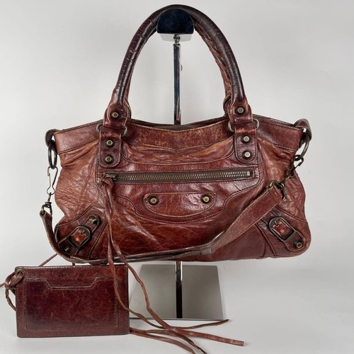 Balenciaga The First Handtasche 2way Schultertasche Handtasche braun Leder - Bild 1 von 18