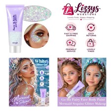 Holographic Clear White Body Glitter Gel - 1.83 oz for Festivals  Halloween
