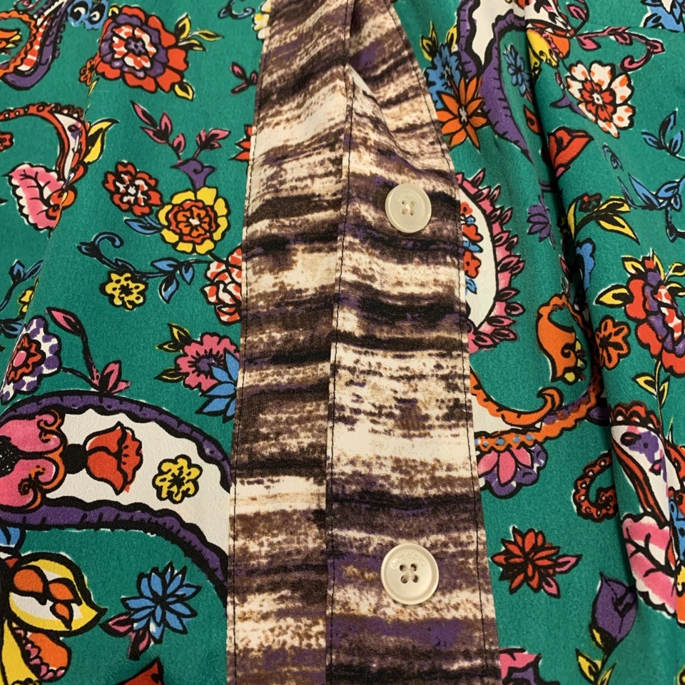 Vintage Duro Olowu Women's Size S Blouse Button Up Top Or Shrug For JCP - Image 3 of 4