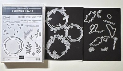 Stampin' Up! Klarsichtstempelset Schöner Kranz Weihnachten mit Stanzformen
