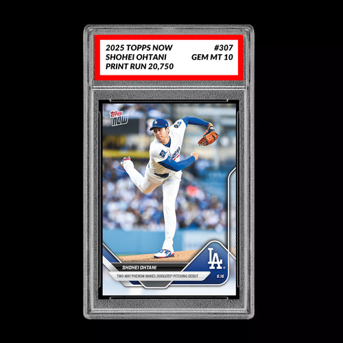 Graded 10 Shohei Ohtani Pitching Debut LA Dodgers 2025 Topps NOW 307 