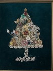 Framed Christmas Tree made with Vintage Costume Jewelry Mary Kearns — photo 2