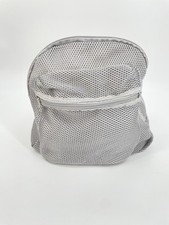 Grey Mesh Backpack   Transparent, Durable Bag for School, Beach  Sports