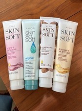 Avon Skin So Soft Hand Cream 4 Pack Lot Original Soft Sensual Shea Moisture 3.4