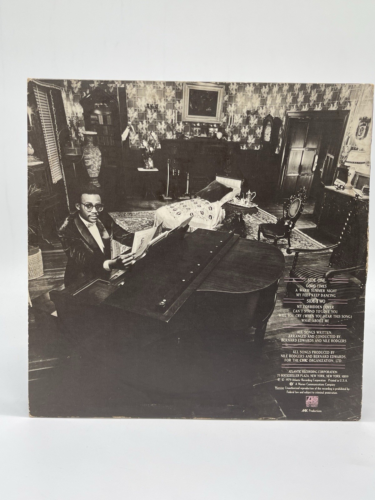 CHIC RISQUE 12" LP VG VINYL RECORD PROMO w/HYPE STICKER ATLANTIC 1979