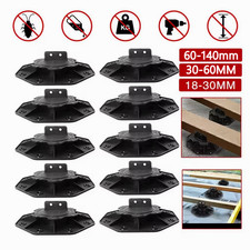 10PCS Adjustable Decking Pedestal Riser Bearing Support 18-30mm 30-60mm UKSTOCK