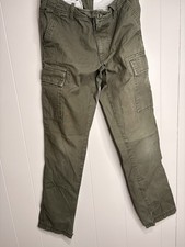 Old Navy Workwear Canvas Green/Cargo Pants 30 X 36 Straight/Vintage Y2K