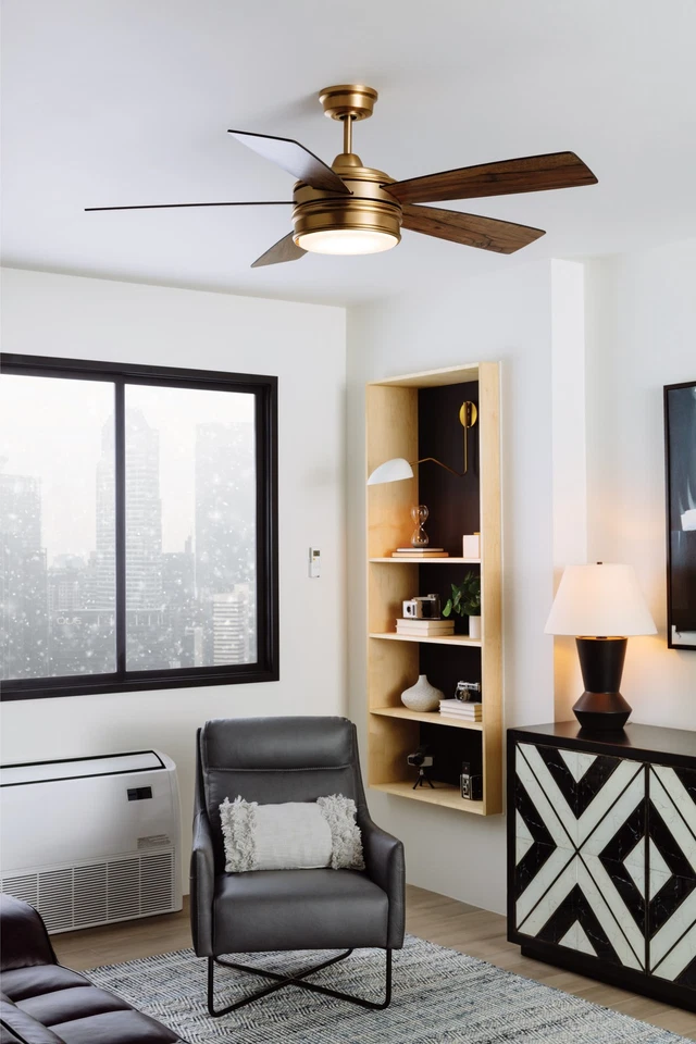 Craftmade BRX52 Braxton 52" 5 Blade Indoor Ceiling Fan - Blades - Brass - Image 2 of 4