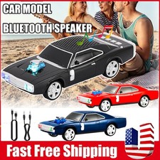 Red Car Model Bluetooth Speaker W/ FM Radio/Aux Inputs/USB Port/TWS,Rechargeable