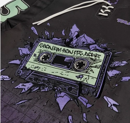 Tape B Limited Edition Official Merchandise Jersey with purple cassette tape gra image 5