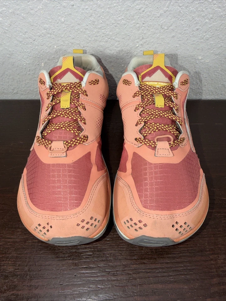 Altra Lone Peak 5 Womens Size 8.5 Shoes Rose Coral Pink Trail Running Sneakers - Image 2 of 4