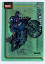 2026 Topps Chrome Marvel Comics Aqua Refractor /199 US Agent #182 1h5u