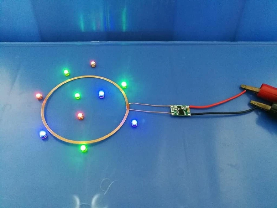 80Mm Long Distance 5V Wireless LED Coil Inductive Coil and Ten Colorful Wireless - Image 4 of 4