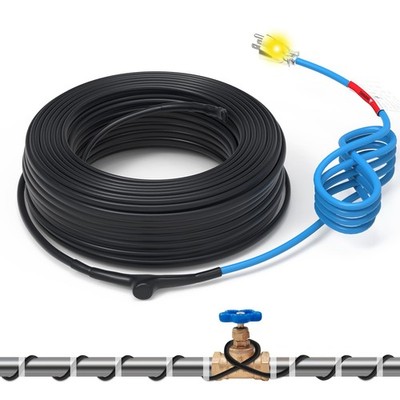 Pipe Heating Cable Self-Regulating Heat Tape for Water Pipes,Pipe Heater for ...