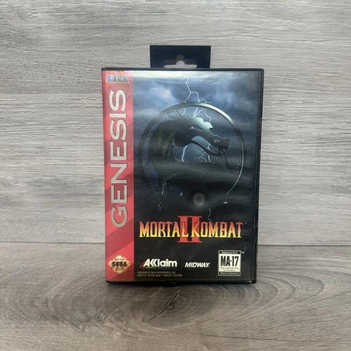 Mortal Kombat II Sega Genesis Game Case Manual CIB