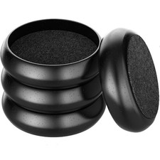 Piano Caster Cups for Upright Wooden 4Pack, Black