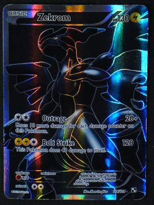 Zekrom (114 Full Art) Holo Ultra Rare #114/114 Black and White MP
