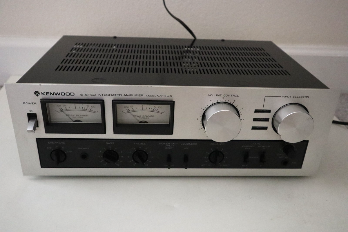 Vintage Kenwood KA-405 Stereo Integrated Amplifier - Tested Works