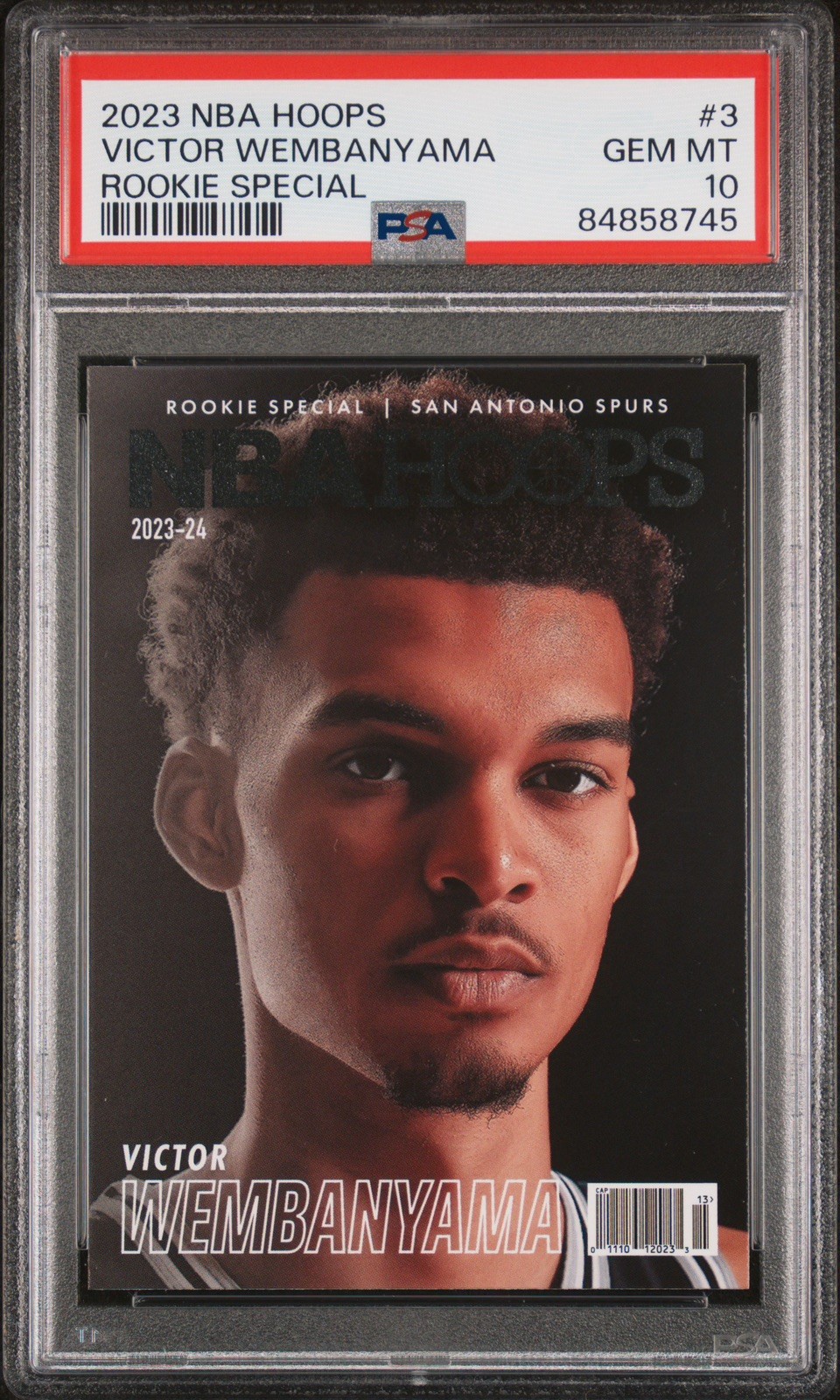 2023 NBA Hoops Victor Wembanyama Rookie Special RC SSP #3 PSA 10 Gem Mint