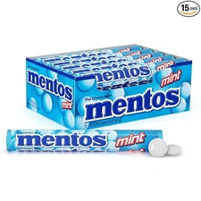 Chewy Mint Candy Roll, Mint, Non Melting, Party, 14 Count (Pack of 15) - Pack...