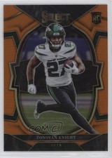 2022 Panini Select Concourse Orange Prizm 46/49 Zonovan Knight #89 0eo6
