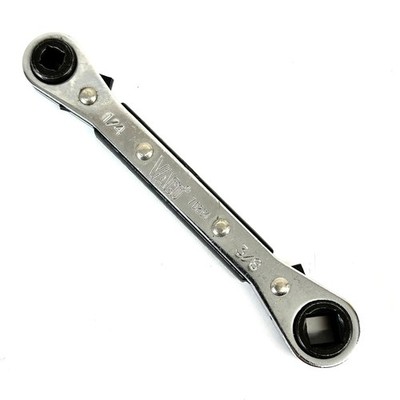 Vaco 70264 Ratchet Wrench Refrigeration Valve Wrench 4 pt 1/4'' 3/8'' 3/16'' 5/16''