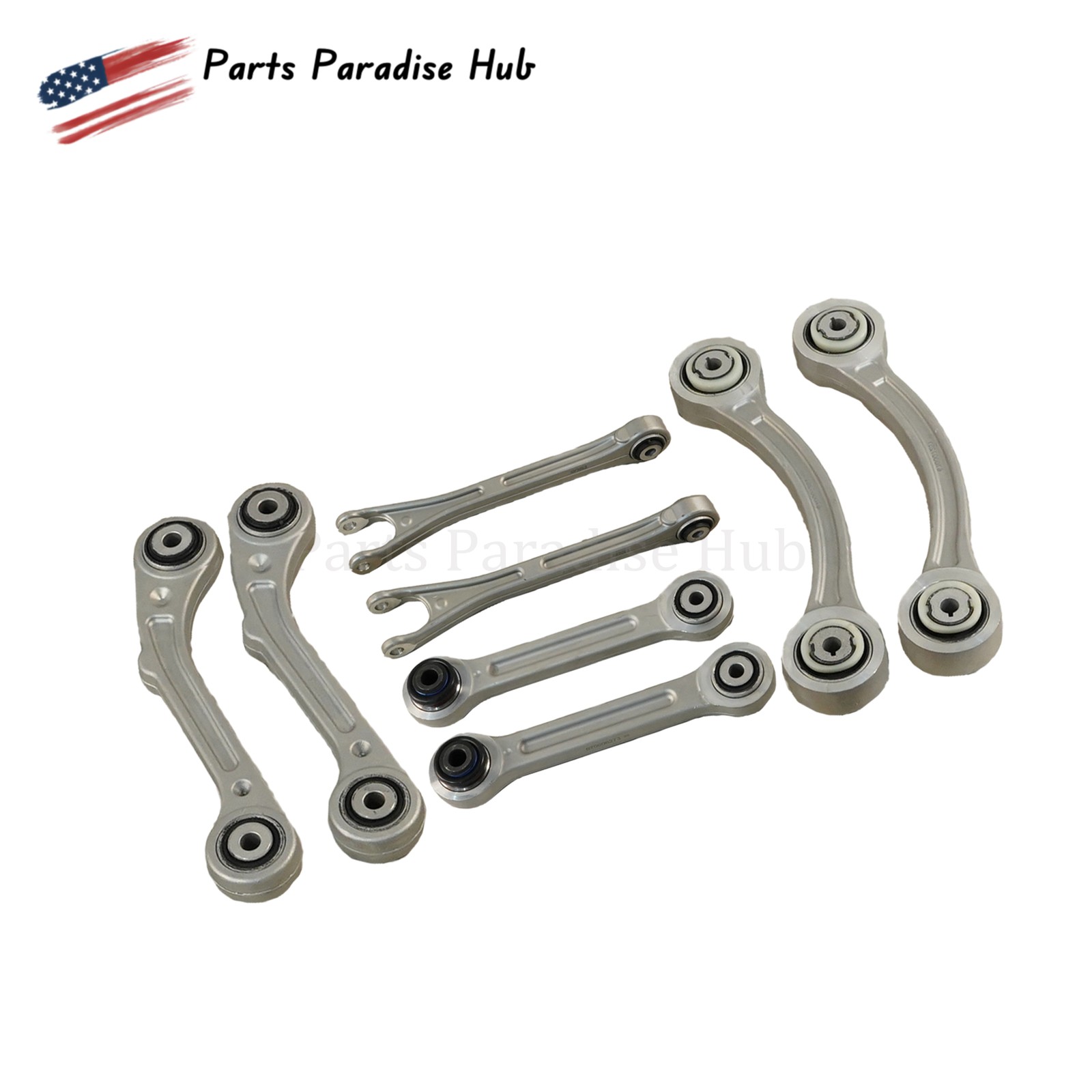 8PCS Rear Suspension Control Arm Set Fit Maserati Ghibli Quattroporte 14-16 US