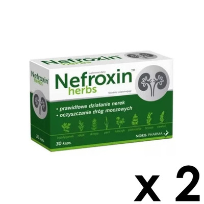 (Einheit/0,44 ) 2 x NEFROXIN HERBS 2 x 30 Kaps. D/S