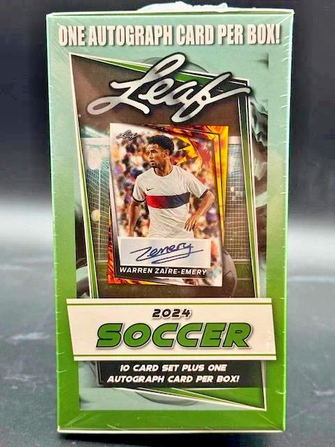 LOT of THREE (3) 2024 Leaf Soccer Blaster Box. 3 Autos | Messi Ronaldo Endrick view 11